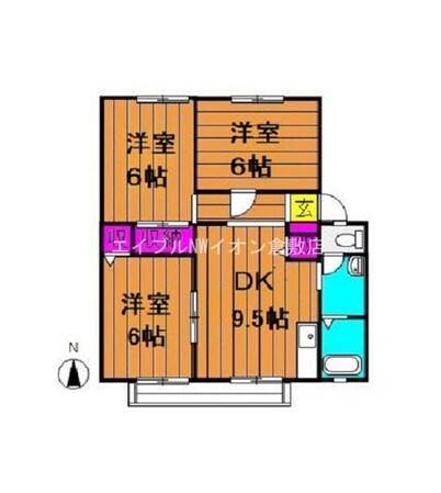 ウインディア浦田Ａの物件間取画像